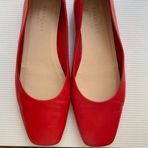 Everlane 90's Flat in Red
